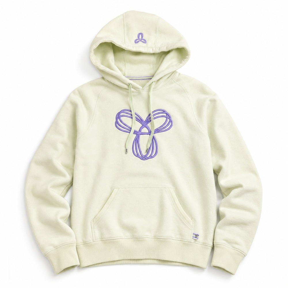 TNA‎ Graphic Pullover Hoodie Light Green Blue Logo Women's XS Cotton Blend